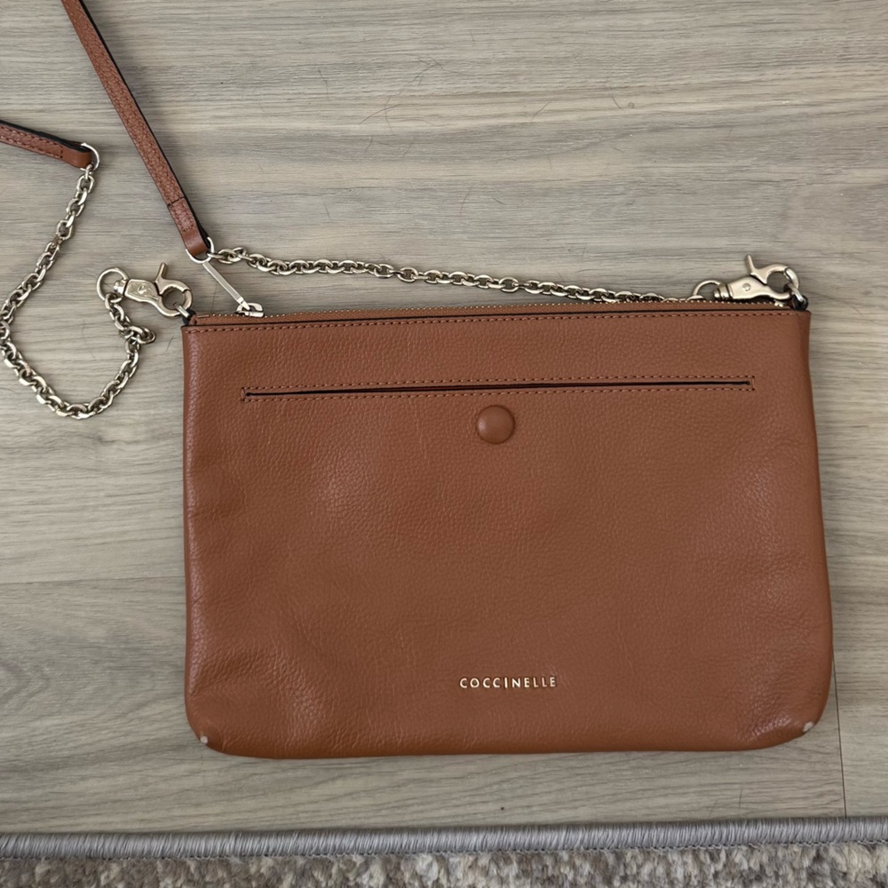 Coccinelle Genuine Italian Leather Crossbody Bag